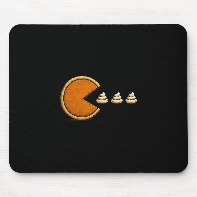 Thanksgiving Pumpkin Pie Chasing Cream Game On Tha Mouse Mat (Front)