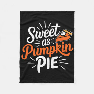 Thanksgiving Pumpkin Pie Shirt Men Women Family Pu Fleece Blanket