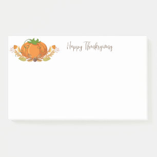 Thanksgiving Pumpkin Post Notes