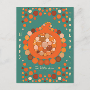 Thanksgiving Pumpkin Postcard