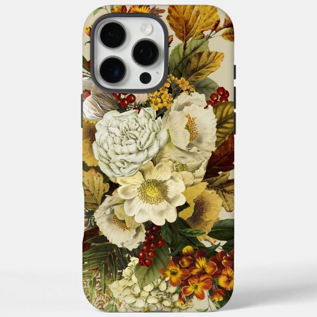 Thanksgiving Pumpkin Season Autumn Floral Case-Mate iPhone Case (Back)
