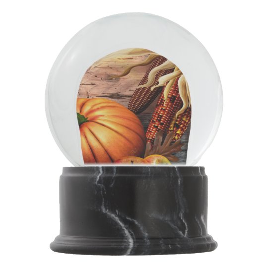 thanksgiving-pumpkin snow globe | Zazzle.co.uk