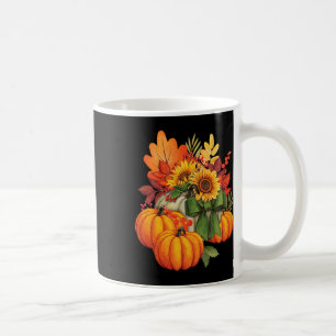 Thanksgiving Pumpkin Sunflower Fall Autumn Holiday Coffee Mug