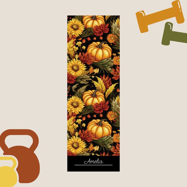  Thanksgiving Pumpkin Vintage Meditation  Yoga Mat (Creator Uploaded)
