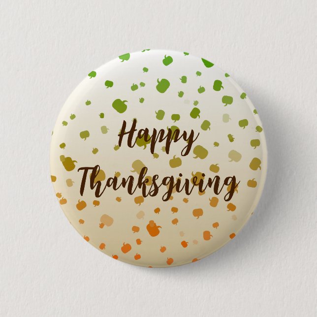 Thanksgiving Pumpkins 6 Cm Round Badge (Front)