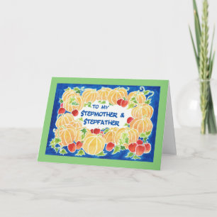 Thanksgiving Pumpkins Card for Stepparents