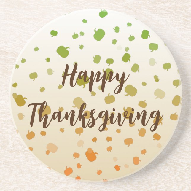 Thanksgiving Pumpkins Coaster (Front)