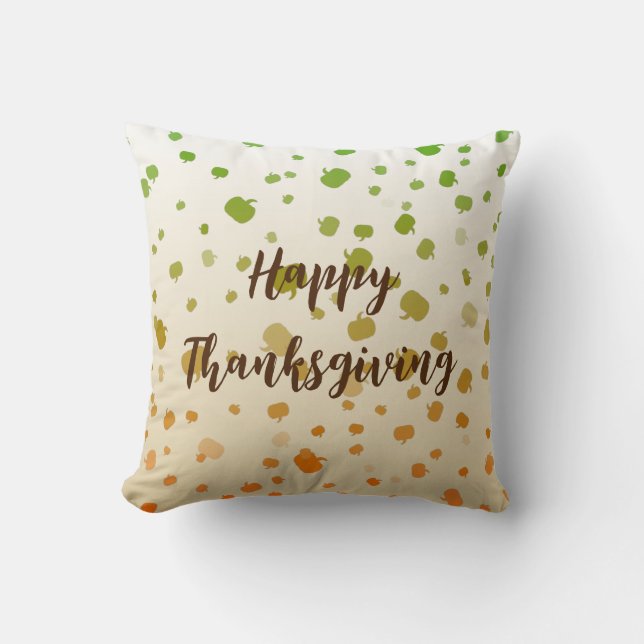 Thanksgiving Pumpkins Cushion (Front)