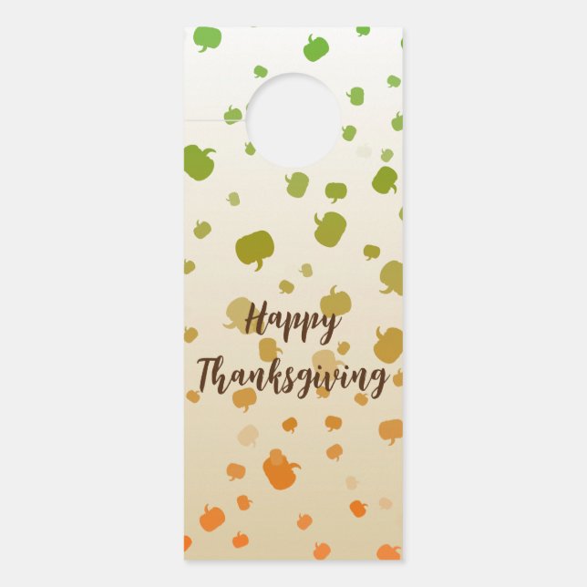 Thanksgiving Pumpkins Door Hanger (Front)