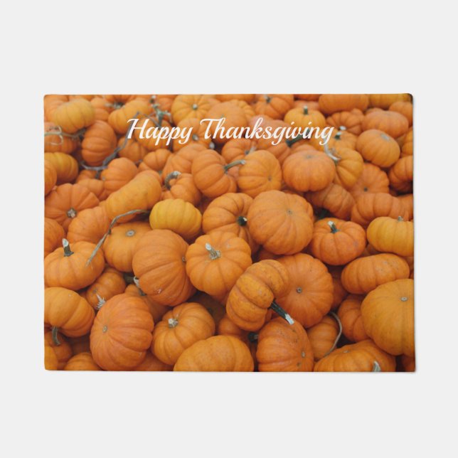 Thanksgiving pumpkins doormat (Front)