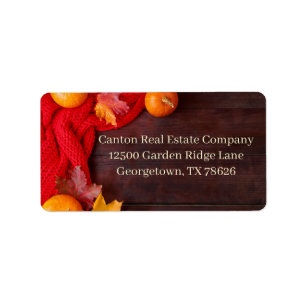 Thanksgiving Pumpkins Fall Company Return Address Label