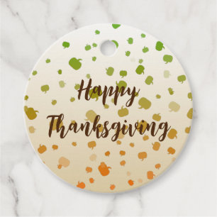 Thanksgiving Pumpkins Favour Tags