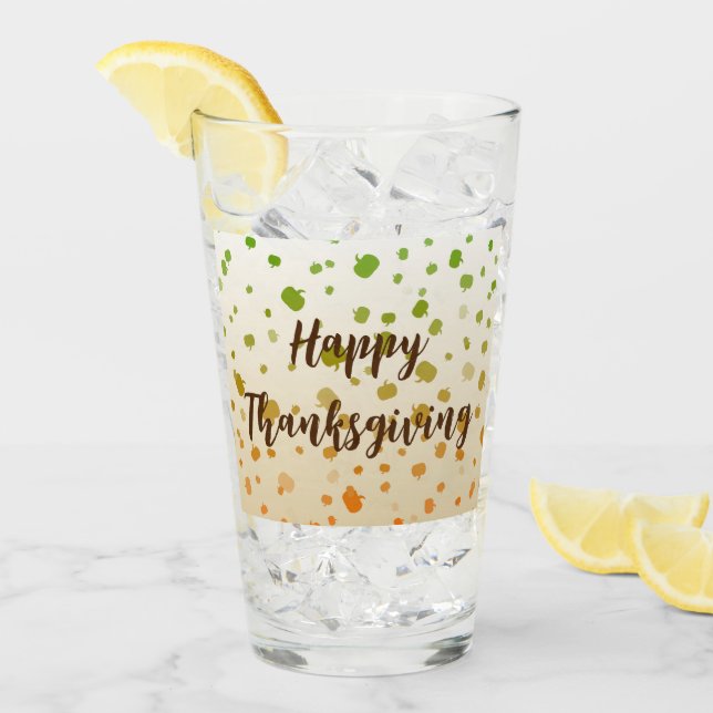 Thanksgiving Pumpkins Glass (Front Ice)