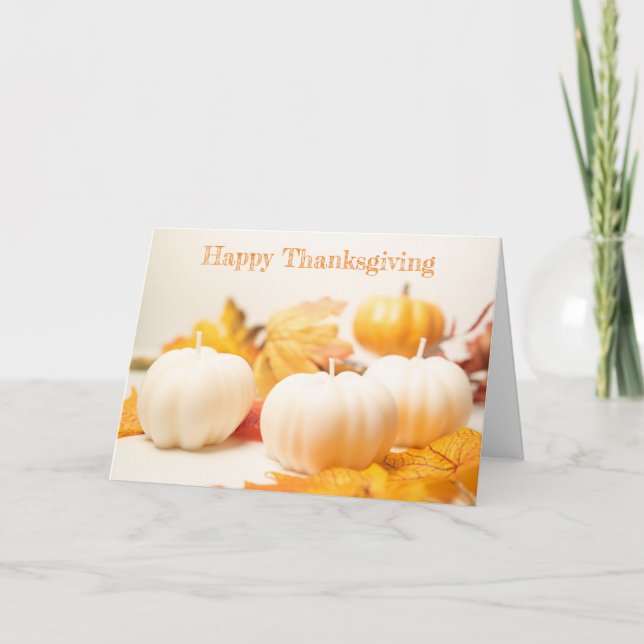 Thanksgiving Pumpkins Greeting Card (Front)