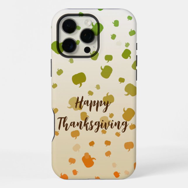 Thanksgiving Pumpkins iPhone Case (Back)
