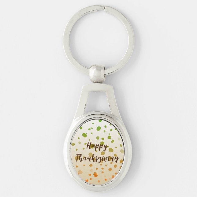 Thanksgiving Pumpkins Key Ring (Front)