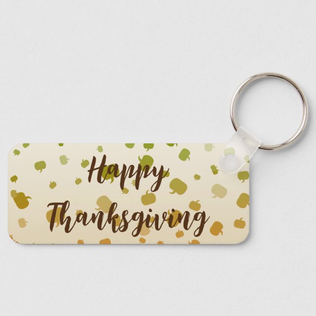 Thanksgiving Pumpkins Key Ring (Front)