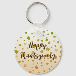 Thanksgiving Pumpkins Key Ring