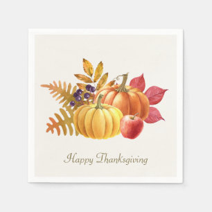 Thanksgiving Pumpkins Napkin