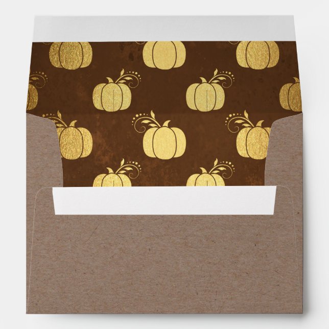 Thanksgiving Pumpkins on Kraft Envelopes (Back (Bottom))