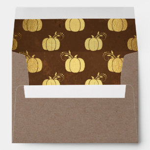 Thanksgiving Pumpkins on Kraft Envelopes