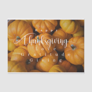 Thanksgiving Pumpkins Photo  Tissue Paper