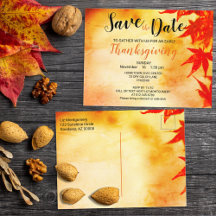 Thanksgiving Red Autumn Leaves Border Template Pos