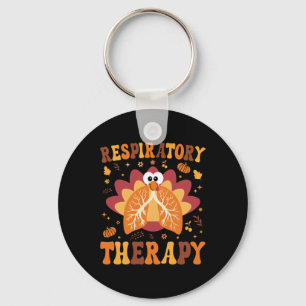 Thanksgiving Respiratory Therapy Therapist Fall Au Key Ring