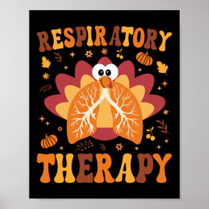 Thanksgiving Respiratory Therapy Therapist Fall Au Poster