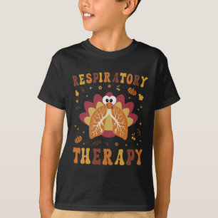 Thanksgiving Respiratory Therapy Therapist Fall Au T-Shirt