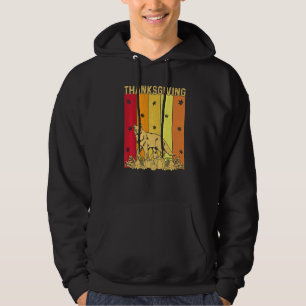 Thanksgiving Retro Coyote Matching Family Pajamas Hoodie