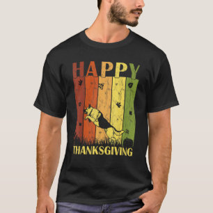 Thanksgiving Retro German Shepherd Dog Thanksgivin T-Shirt