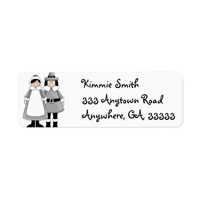 Thanksgiving return address labels (Front)