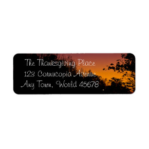 Thanksgiving Return Address Labels by RoseWrites