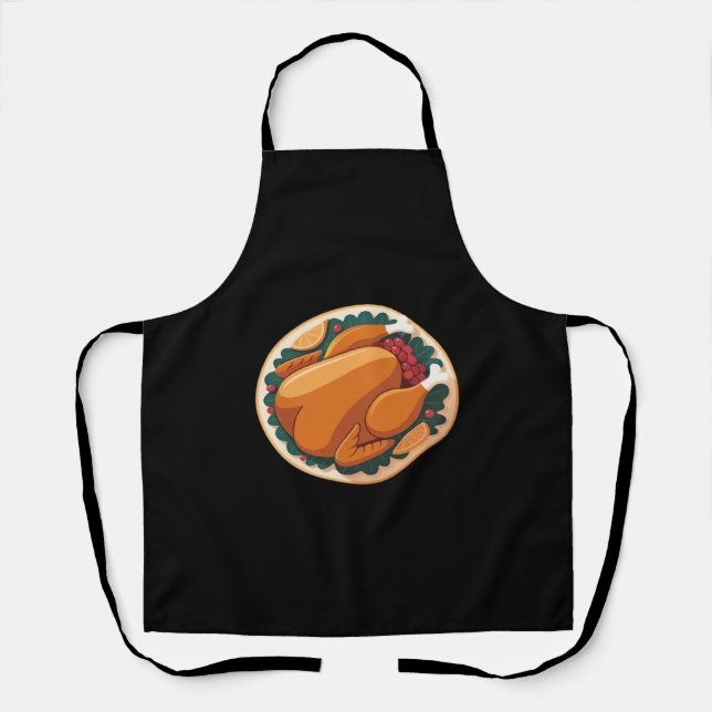 Thanksgiving Roast Turkey – Festive Holiday Feast  Apron (Front)