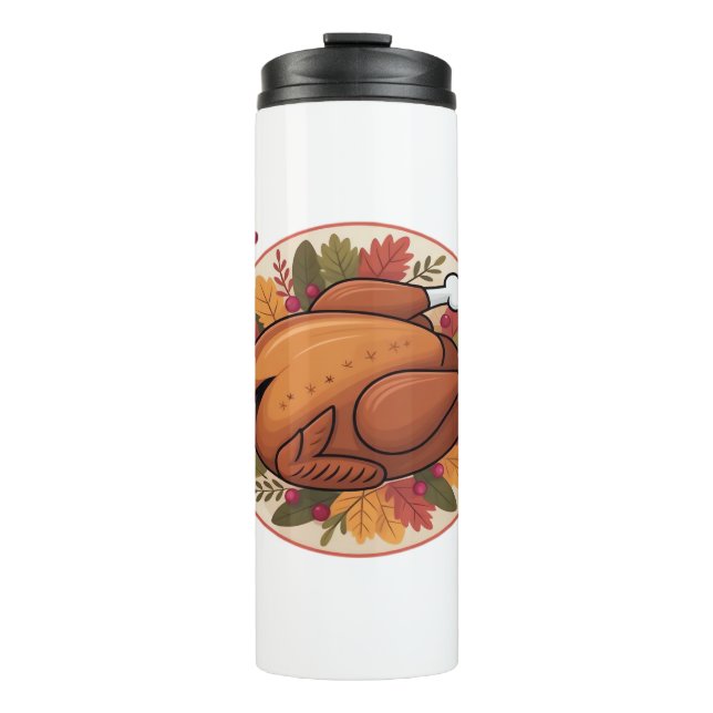 Thanksgiving Roast Turkey – Festive Holiday Feast  Thermal Tumbler (Front)