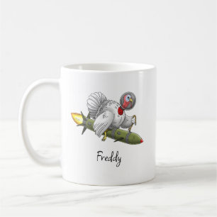 Thanksgiving Rocket Turkey Coffee Mug