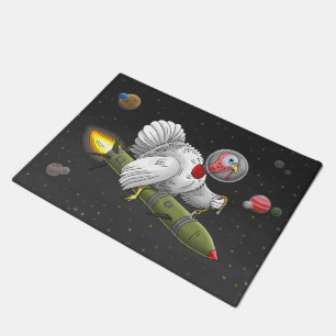 Thanksgiving Rocket Turkey Doormat