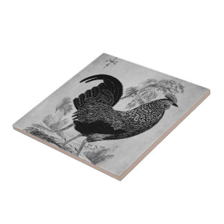 Thanksgiving Rooster in Monochrome Tile