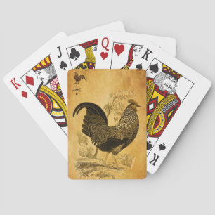 Thanksgiving Rooster Playing Cards