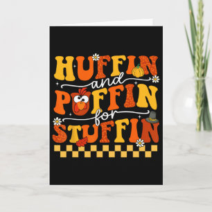 Thanksgiving Run Turkey Trot Huffin And Puffin For Card