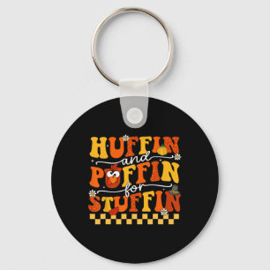 Thanksgiving Run Turkey Trot Huffin And Puffin For Key Ring