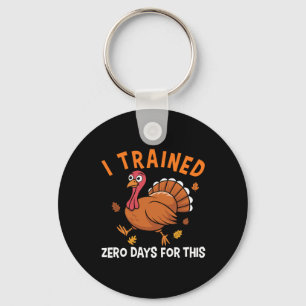 Thanksgiving Running Turkey Trot I Trained Zero Da Key Ring
