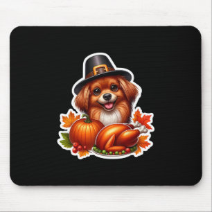 Thanksgiving Russian Toy Dog Owner Mom Dad Lover F Mouse Mat