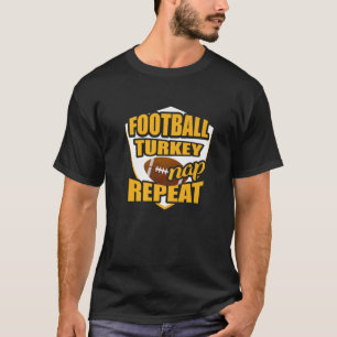 Thanksgiving S Football Turkey Nap Tees Men Women
