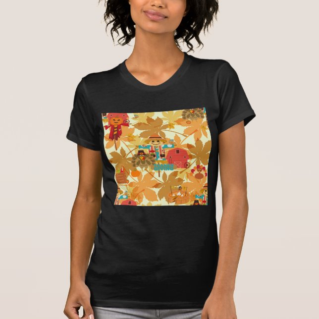 thanksgiving scarecrow T-Shirt (Front)