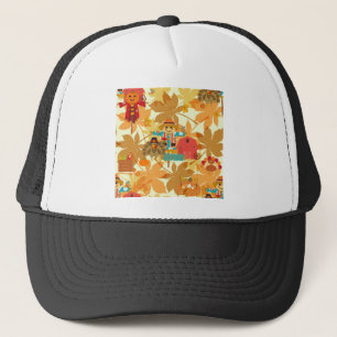 thanksgiving scarecrow trucker hat