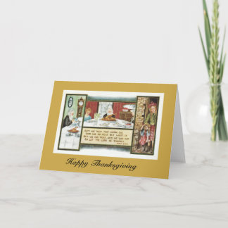 Thanksgiving: Scottish Selkirk Grace Robert Burns Holiday Card