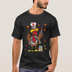 Thanksgiving Scrub Tops Women Turkey Nurse Holiday