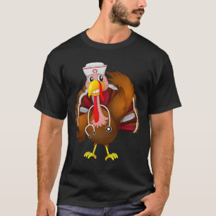 Thanksgiving Scrub Tops Women Turkey Nurse Holiday